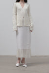 SWAYING/KNIT Cloud Skirt SW212XZ08 White PS33